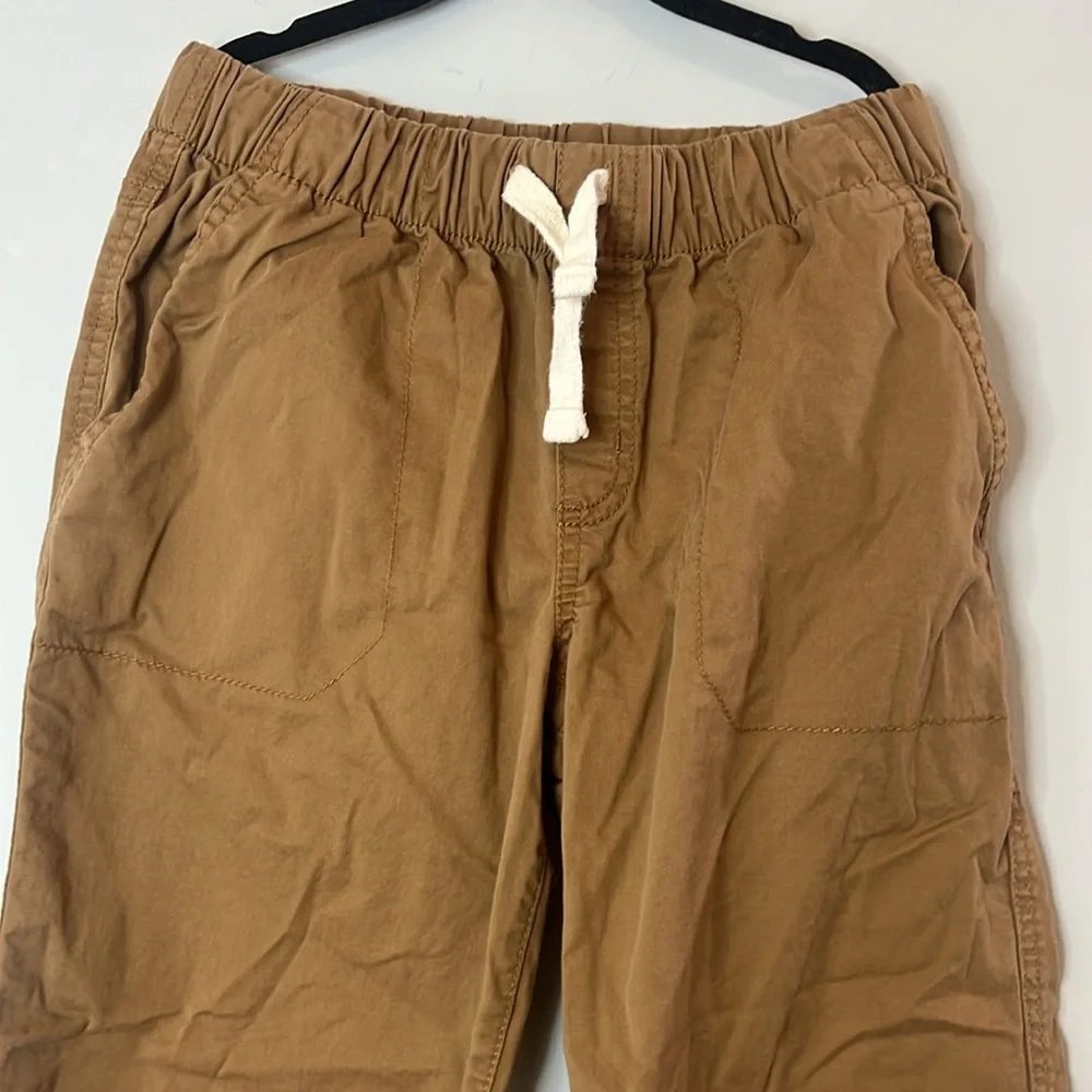 Cat & Jack Kids Brown Khaki Pull On‎ Straight Leg Pants Boys Size 10
